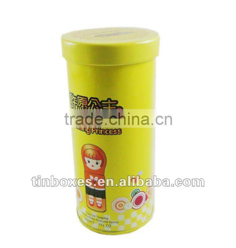 perfume bottle packing tin box