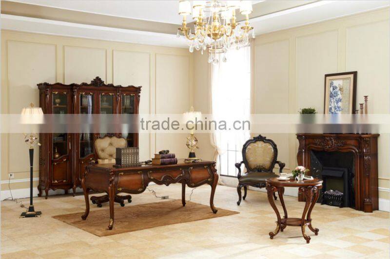 Luxury Furniture King Size Bed/Solid Mahogany Wood Bedroom Furniture Set