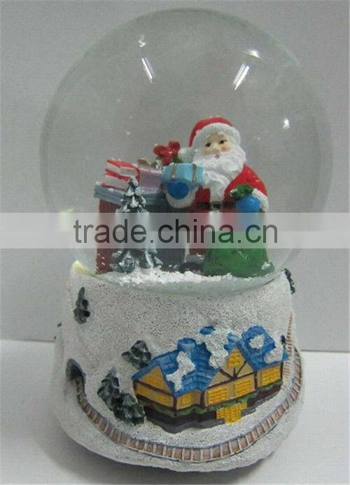 Decorate gift polyresin water snow globes