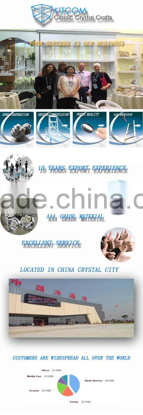 Clock crystal clock for paperweight