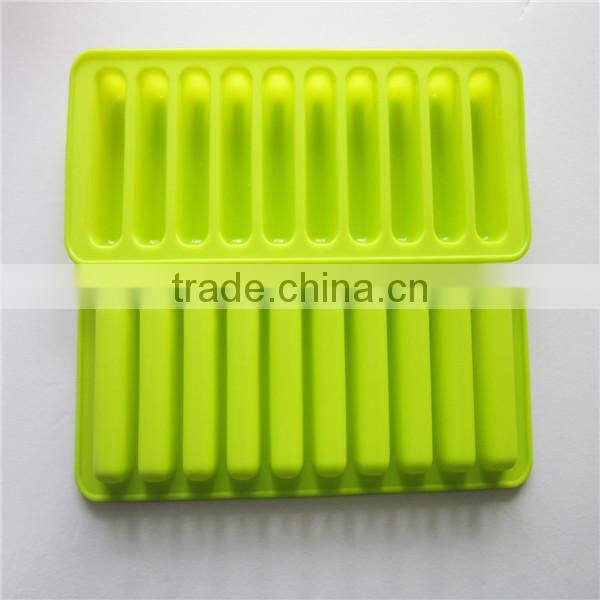 2014 food grade silicone covered ice cube trays