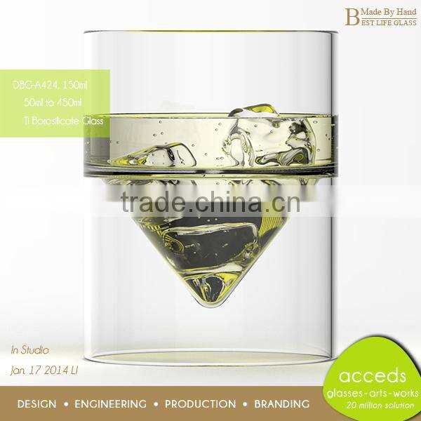 European Fancy Christmas Clear Decorative Pyrex OEM Wine Glasses