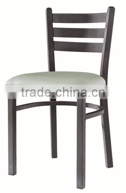Factory directsale quality strong powder coated iron bar dining chairs for hotels LQ-AT2001H