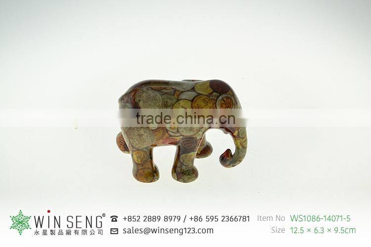 coin collect animal shaped ceramic painted elephant piggy bank