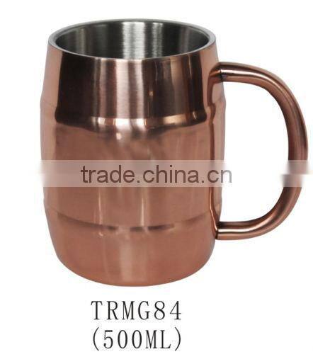Copper coated 300ml stainless steel Moscow Mule mug
