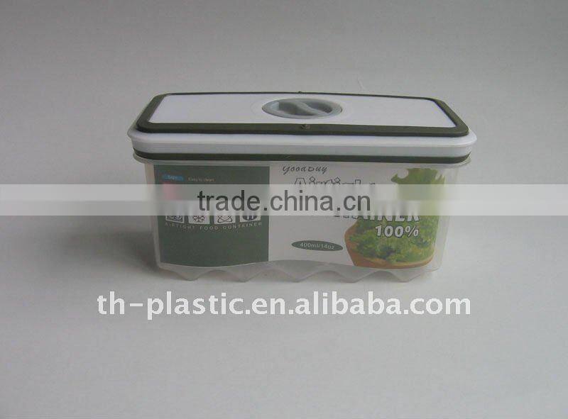Plastic air tight food container freshness preservation storage box