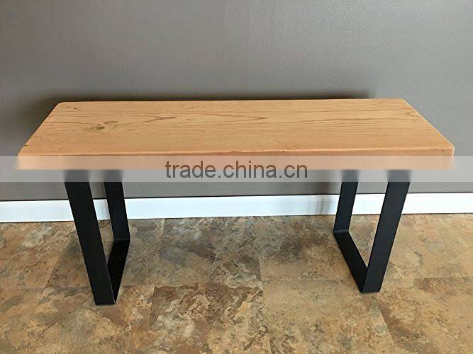 alibaba supplier outdoor garden metal park bench legs with wooden