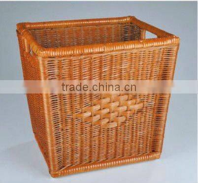 Hotel rattan towel basket