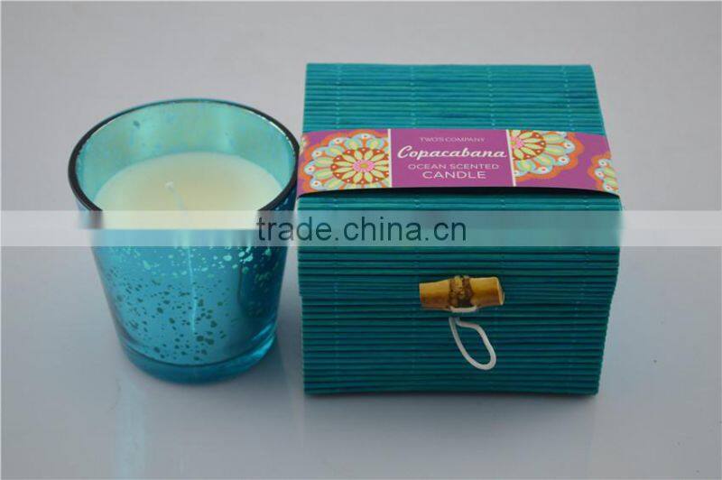 bamboo wholesale glass jar with spoon