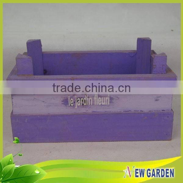 Homes and Gardens Natural Wooden Artificial Flower Basket Decoration