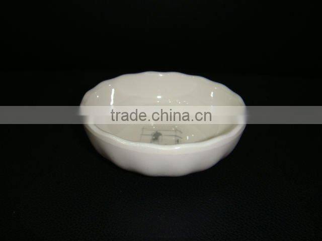 White melamine sauce cup