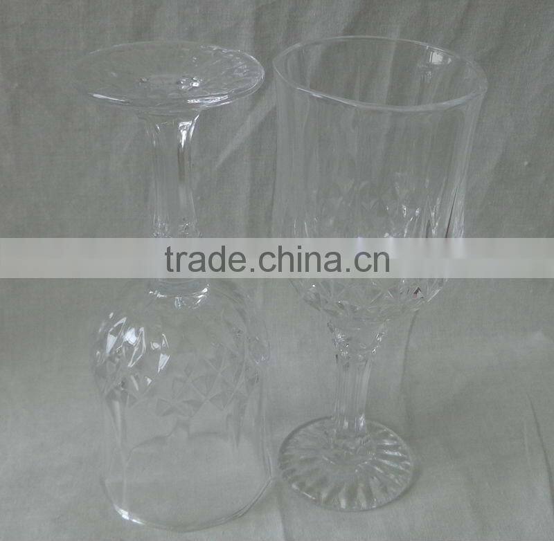 Hand-made goblet glass cup
