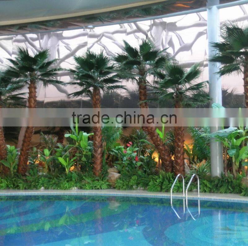 Landscape Inside Artificial Washington Palm Trees Business Artificial Plants