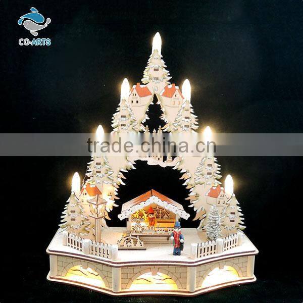 Professional design white wooden home decorative lighting