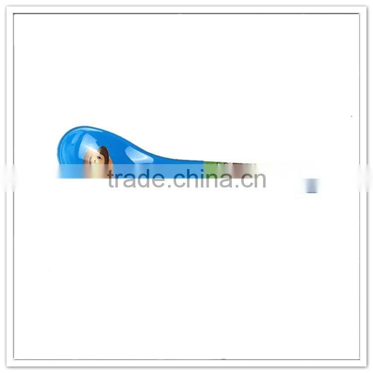 Popular food grade western market kids printed melamine colored plastic spoon