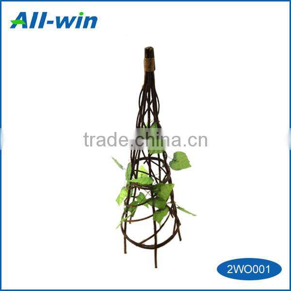 Garden use decoration strong expandable natural willow obelisk for hanging climbing palnts
