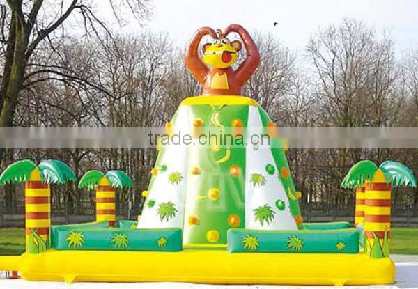 New Design cheap inflatable playground with climbing