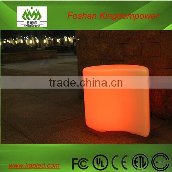 PE material outdoor lit furniture led seat