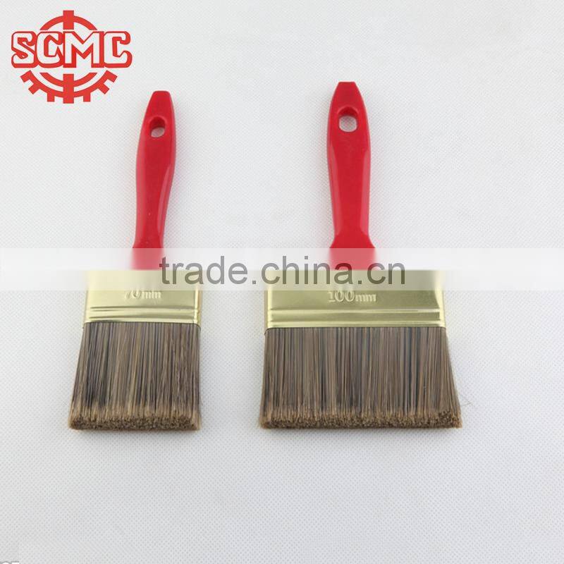 plastic handle copper coated mixed bristle paint brush