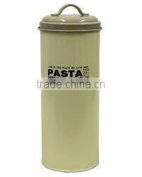 Powder coated cylinder Pasta Canister spaghetti canister pasta container