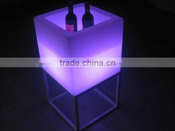 LED wine display cube shelf for hotel clubs or events led cube