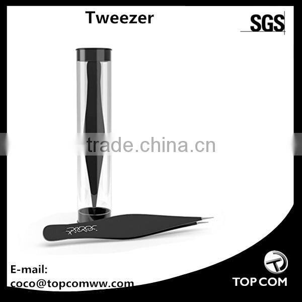 2017 New Arrival Lady Hair Removal Stainless Steel Beauty Slant Tip eyebrow glitter tweezers