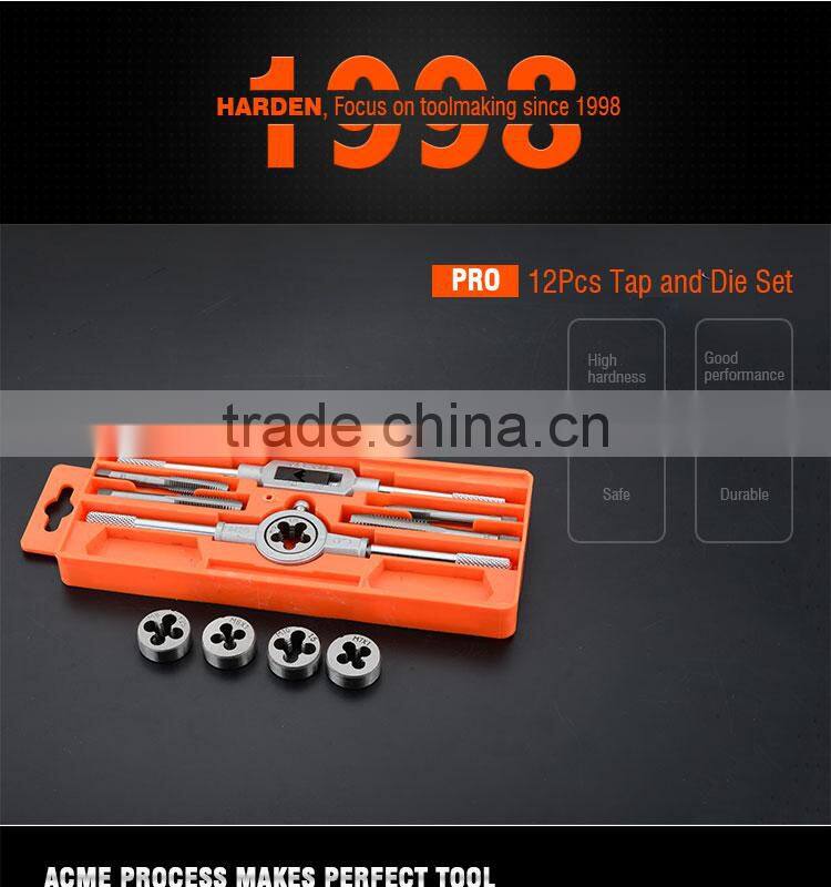 Professional 12PCS Tap And Die Set