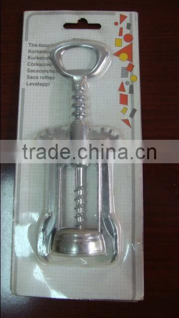 manual zinc alloy red wine opener / Red Wine Beer Bottle Opener Wing Corkscrew