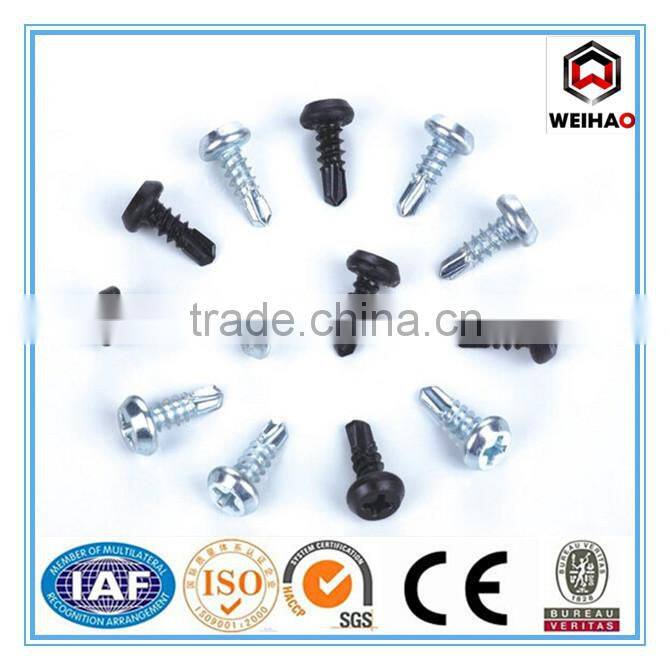 factory customized galvanized hex head self drilling screw with EPDM rubber washer