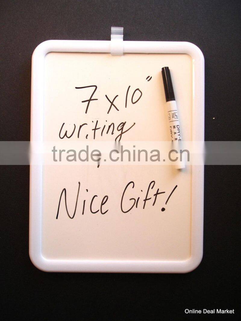 DRY ERASE BOARD 8.5x11 Marker White Frame MAGNETIC BACK