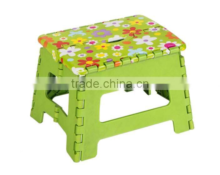 cute printing plastic stool for children
