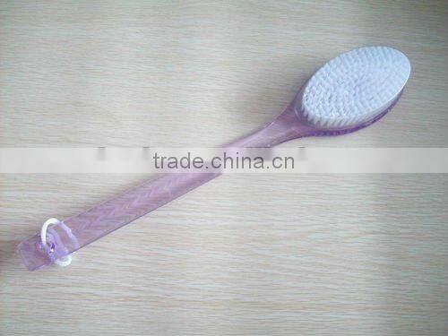plastic handle bath brush with nylon