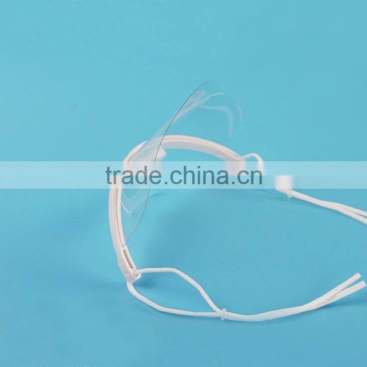 Catering plastic face mask over nose transparent face mask widely used for food service in restaurant and hotel