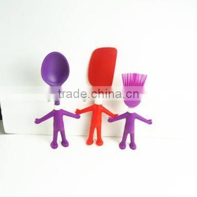 32093 Figure shape Kitchen Tools Short spatular Nylon And Silicone Material
