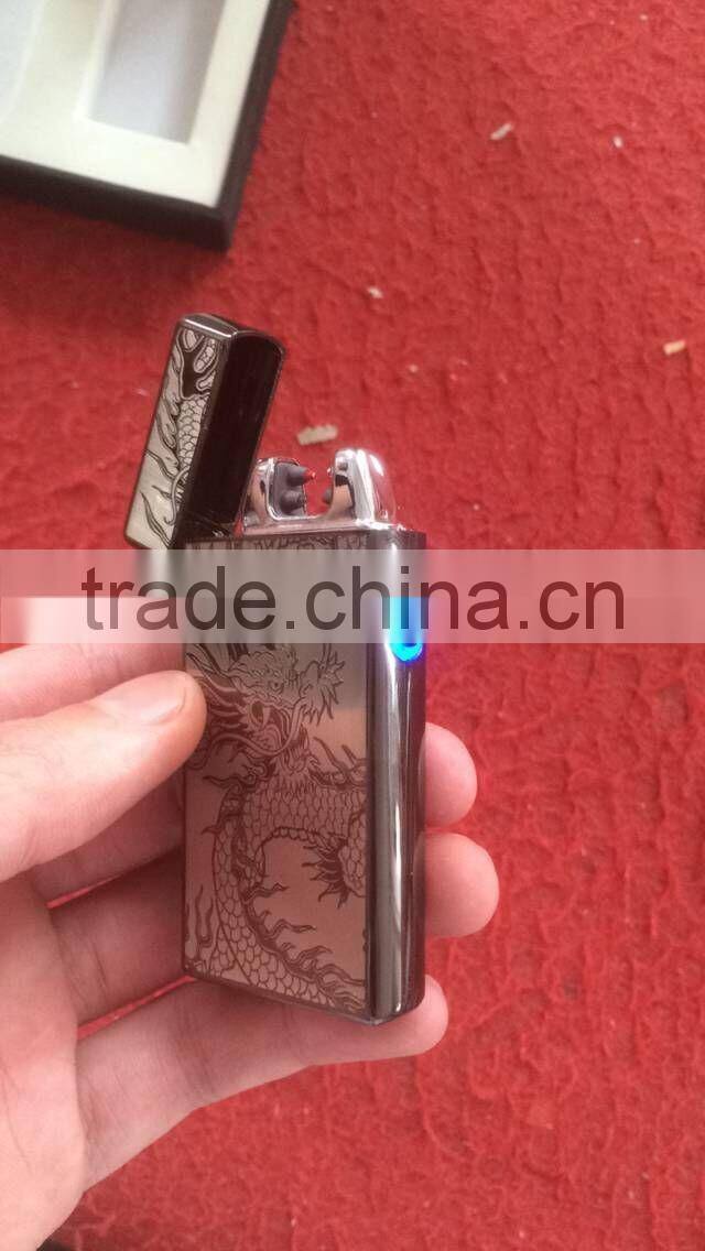 Customized gifts metal electric arc Lighter pulse USB with CE&FCC&ROHS