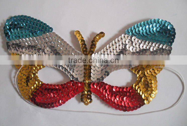 sequins butterfly mask for paty