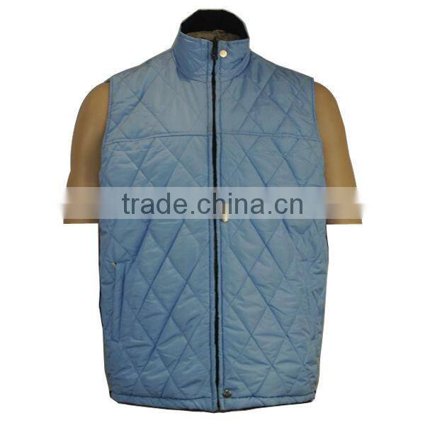 100 polyester mens casual winter vest in black