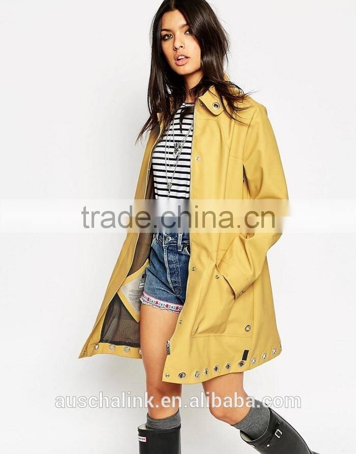 outdoor custom women waterproof trench coat fashion designs