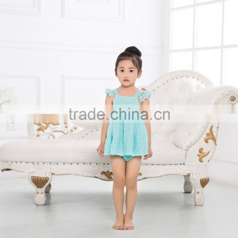 High quality beautiful baby girls 2 pcs outfits,lace soft 2pcs outfits