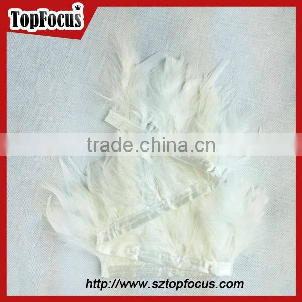 green trimming fringe for DIY cloth synthetic wholesale Turkey feathers