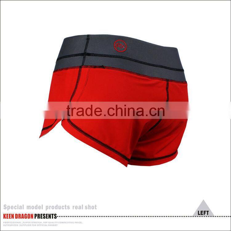 2013 Lady's red mma short 4 way stretch woman's mma shorts