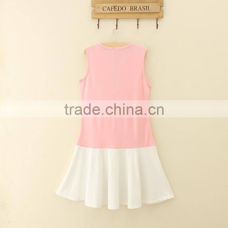 Hot selling school uniform style design mother daughter dresses clothes