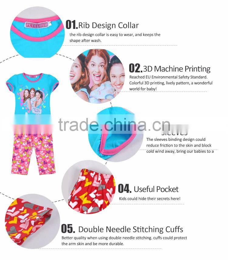 Customized Welcome Guangzhou Factory Elastic Binding Sleeves Summer Children Tshirt 3D Photo Print Girl T shirt