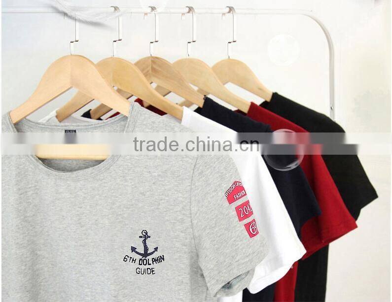 Summer wear short-sleeved t-shirts men round collar printed cotton