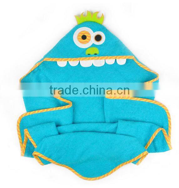 Cuddle plush snuggle custom cotton terry applique animal baby swaddle blanket wholesales
