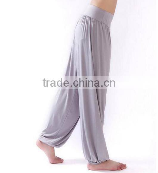 OEM bulking buy closed bottom polyester/cotton yarn custom women yoga pants wholesale