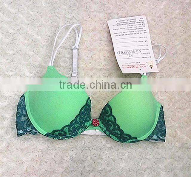 Lovely bright green sexy bra hot image is limited suppling 2016