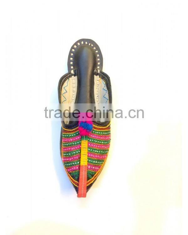 Black Base With Multi-Coloured Phulkari Thread Work Pakistani Phulkari