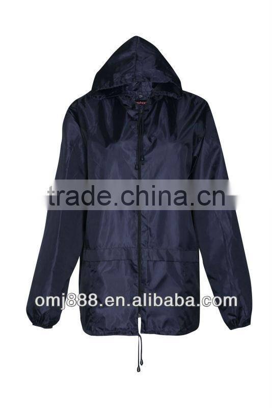 2014 Black long sleeve hood fashion bethany Pac- A- Mac jacket