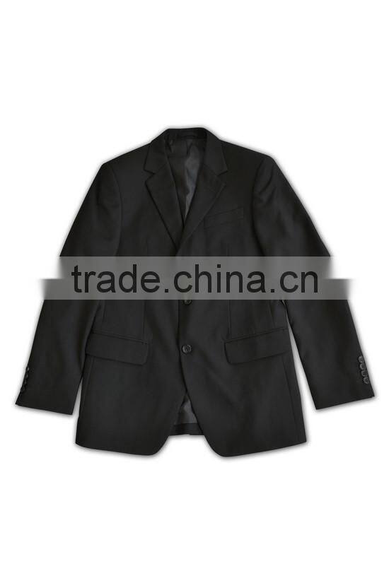 Classic Fit Men Suit Custom made Black Business Suit